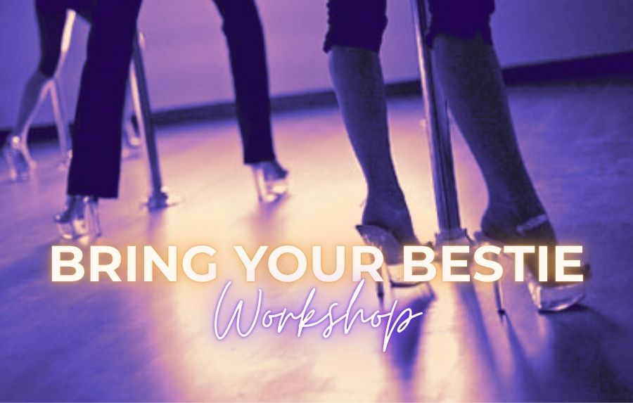 Bring Your Bestie pole workshop at PoleKittens Fitness Cincinnati